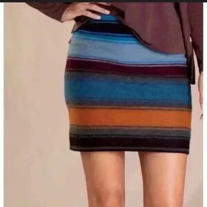 Toad & Co from Stitchfix NWOT SZ M Multicolor 100% Wool Skirt